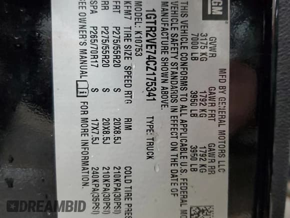 ✅ 2012 GMC Sierra 1500 SLE • VIN: 1GTR2VE74CZ175341 • Лот: 85700045. Опубликован ранее на Copart с пробегом 111 559 миль. Бесплатный доступ к архиву аукционных продаж из США и подробный отчёт об истории автомобиля на DreamBid. Изображение 12.