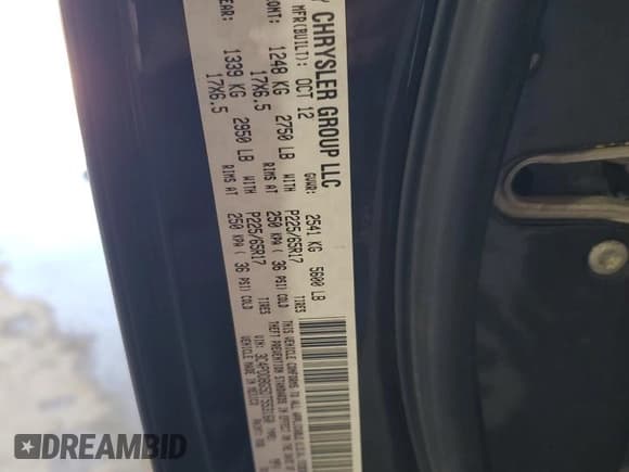 ✅ 2013 Dodge Journey SXT • VIN: 3C4PDDBG5DT553160 • Lot: 81895865. Wystawiony na Copart z przebiegiem 119 980 mil. Bezpłatny archiwum sprzedaży aukcyjnych z USA i szczegółowy raport historii pojazdu na DreamBid. Zdjęcie 13.