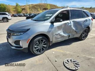 ✅ 2023 Chevrolet Equinox RS • VIN: 3GNAXWEG4PL152716 • Lot: 81552755. Listed on Copart with 30,807 mi. Free auction sales archive from the USA and detailed vehicle history report at DreamBid. Image 1.
