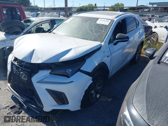 ✅ 2021 Lexus NX 300 F Sport • VIN: JTJSARBZXM2188796 • Lot: 42394202. Wystawiony na IAAI z przebiegiem 72 201 mil. Bezpłatny archiwum sprzedaży aukcyjnych z USA i szczegółowy raport historii pojazdu na DreamBid. Zdjęcie 2.