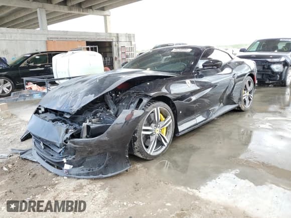 ✅ 2020 Ferrari Portofino • VIN: ZFF89FPA3L0255497 • Lot: 46598594. Listed on Copart with 4,193 mi. Free auction sales archive from the USA and detailed vehicle history report at DreamBid. Image 1.