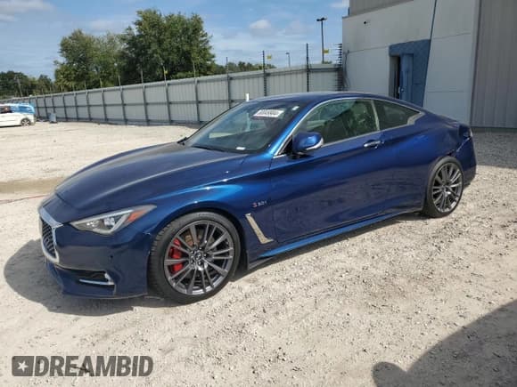 ✅ 2017 Infiniti Q60 Red Sport 400 • VIN: JN1FV7EK1HM611404 • Lot: 80049904. Wystawiony na Copart z przebiegiem 49 591 mil. Bezpłatny archiwum sprzedaży aukcyjnych z USA i szczegółowy raport historii pojazdu na DreamBid. Zdjęcie 1.