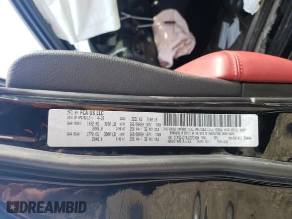 ✅ 2018 Dodge Durango R/T • VIN: 1C4SDJCT8JC371030 • Лот: 84271355. Опубликован ранее на Copart с пробегом 98 000 миль. Бесплатный доступ к архиву аукционных продаж из США и подробный отчёт об истории автомобиля на DreamBid. Изображение 13.