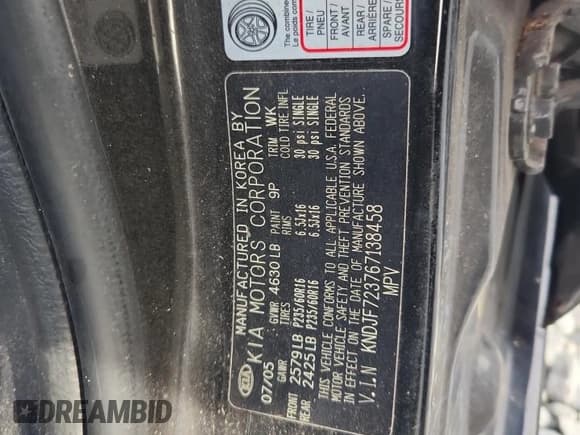 ✅ 2006 Kia Sportage LX • VIN: KNDJF723767138458 • Lot: 91344835. Wystawiony na Copart z przebiegiem 139 306 mil. Bezpłatny archiwum sprzedaży aukcyjnych z USA i szczegółowy raport historii pojazdu na DreamBid. Zdjęcie 13.
