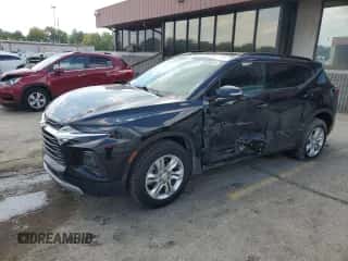 2021 Chevrolet Blazer LT with VIN 3GNKBCRS6MS567182, listed as a Copart auction lot 69665584 with 24,810 mi miles and Salvage title. Bid and sale history available at DreamBid. Image 1.