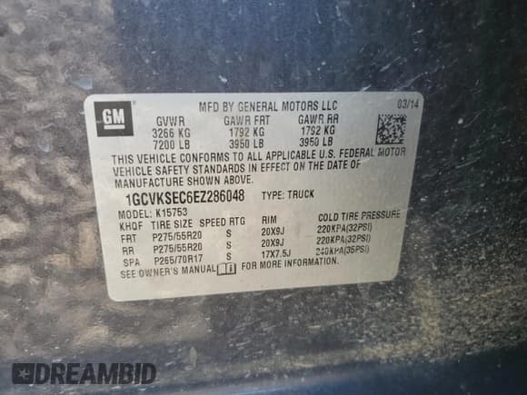 ✅ 2014 Chevrolet Silverado 1500 LTZ • VIN: 1GCVKSEC6EZ286048 • Лот: 69579564. Опубликован ранее на Copart с пробегом 205 689 миль. Бесплатный доступ к архиву аукционных продаж из США и подробный отчёт об истории автомобиля на DreamBid. Изображение 14.