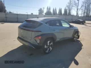 2024 Hyundai Kona Limited with VIN KM8HE3A35RU151688, listed as a Copart auction lot 41855635 with 14,340 mi miles and Clean title. Bid and sale history available at DreamBid. Image 3.