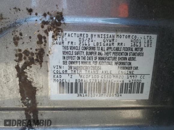 ✅ 2021 Nissan Sentra SR • VIN: 3N1AB8DV3MY288954 • Lot: 80657505. Wystawiony na Copart z przebiegiem 86 179 mil. Bezpłatny archiwum sprzedaży aukcyjnych z USA i szczegółowy raport historii pojazdu na DreamBid. Zdjęcie 13.