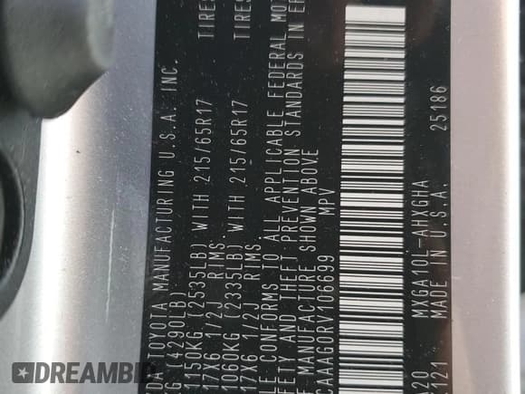 ✅ 2024 Toyota Corolla Cross LE • VIN: 7MUCAAAG0RV106699 • Lot: 84961805. Listed on Copart with 6,627 mi. Free auction sales archive from the USA and detailed vehicle history report at DreamBid. Image 12.