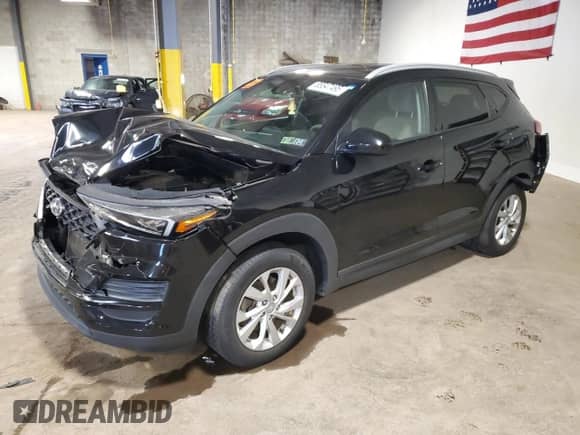 2019 Hyundai Tucson Value with VIN KM8J3CA46KU040203, listed as a Copart auction lot 85547495 with 50,216 mi miles and Salvage title. Bid and sale history available at DreamBid. Image 1.