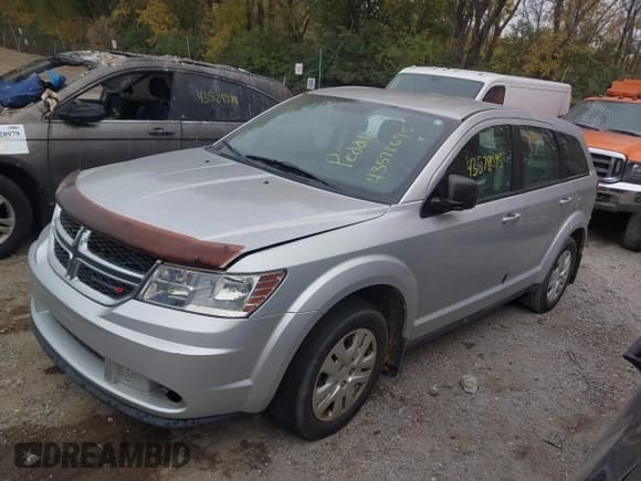 ✅ 2014 Dodge Journey SE • VIN: 3C4PDCAB2ET197221 • Lot: 43578095. Listed on IAAI with 164,446 mi. Free auction sales archive from the USA and detailed vehicle history report at DreamBid. Image 2.
