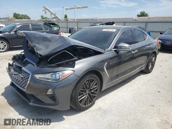✅ 2020 Genesis G70 2.0T • VIN: KMTG34LAXLU060190 • Lot: 61983115. Listed on Copart with 50,786 mi. Free auction sales archive from the USA and detailed vehicle history report at DreamBid. Image 1.