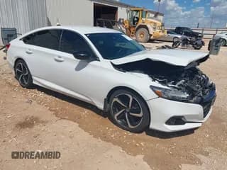 ✅ 2022 Honda Accord Sport SE • VIN: 1HGCV1F41NA098277 • Лот: 43278564. Опубликован ранее на IAAI с пробегом 86 880 миль. Бесплатный доступ к архиву аукционных продаж из США и подробный отчёт об истории автомобиля на DreamBid. Изображение 1.