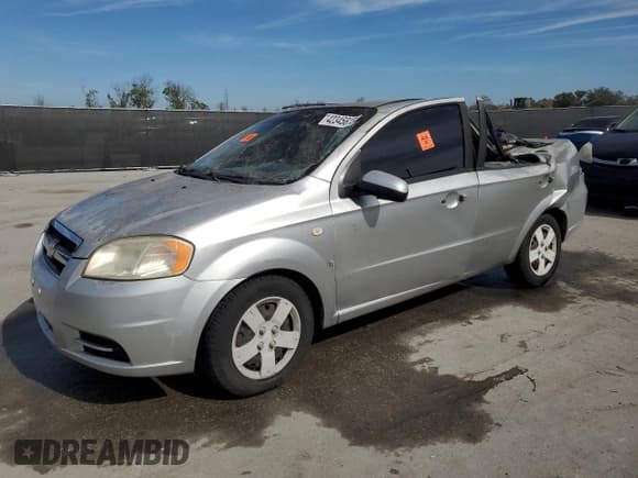 ✅ 2007 Chevrolet Aveo LS • VIN: KL1TD56607B118002 • Lot: 42345815. Wystawiony na Copart z przebiegiem Nie podano. Bezpłatny archiwum sprzedaży aukcyjnych z USA i szczegółowy raport historii pojazdu na DreamBid. Zdjęcie 1.