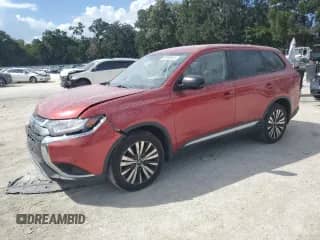 2019 Mitsubishi Outlander ES z VIN JA4AD2A3XKZ047817, wystawiony jako Copart lot #82360555 z przebiegiem 75 498 mil mil oraz Szkoda całkowita • Salvage title. Historia ofert i sprzedaży dostępna na DreamBid. Obrazek 1.