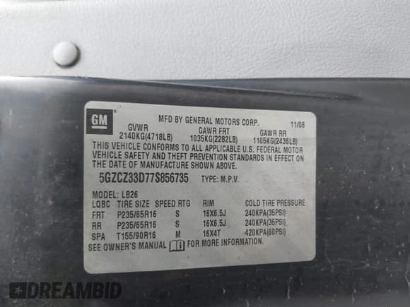 ✅ 2007 Saturn VUE I4 • VIN: 5GZCZ33D77S856735 • Lot: 41339272. Wystawiony na IAAI z przebiegiem 128 434 mil. Bezpłatny archiwum sprzedaży aukcyjnych z USA i szczegółowy raport historii pojazdu na DreamBid. Zdjęcie 9.