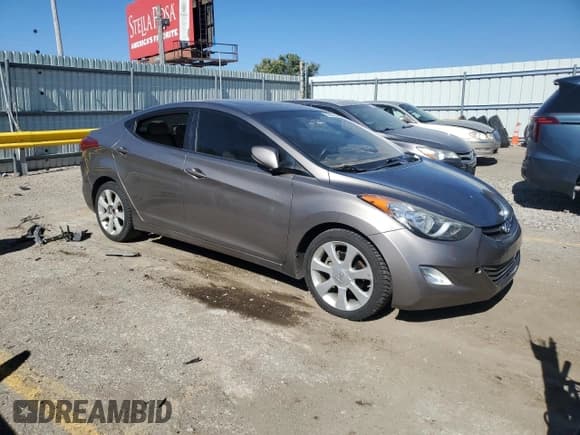 ✅ 2012 Hyundai Elantra Limited • VIN: 5NPDH4AE2CH105657 • Lot: 85883305. Listed on Copart with Not provided. Free auction sales archive from the USA and detailed vehicle history report at DreamBid. Image 4.