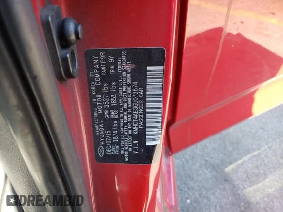 ✅ 2016 Hyundai Accent SE • VIN: KMHCT4AE3GU073674 • Лот: 74255774. Опубликован ранее на Copart с пробегом 220 943 миль. Бесплатный доступ к архиву аукционных продаж из США и подробный отчёт об истории автомобиля на DreamBid. Изображение 12.