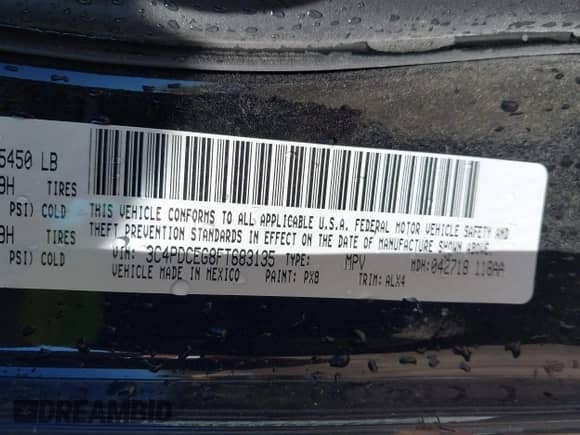 2015 Dodge Journey R/T с VIN 3C4PDCEG8FT683135, выставлен на аукционе IAAI как лот 43340132 с пробегом 143 195 миль миль и . История ставок и продаж доступна на DreamBid. Изображение 9.