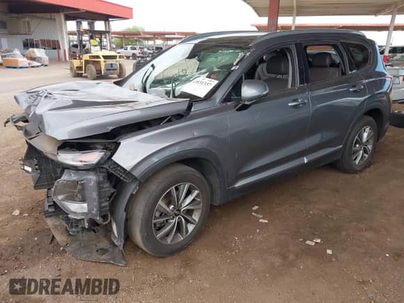 2019 Hyundai Santa Fe Ultimate z VIN 5NMS53AD7KH058834, wystawiony jako IAAI lot #43031337 z przebiegiem 97 145 mil mil oraz . Historia ofert i sprzedaży dostępna na DreamBid. Obrazek 2.