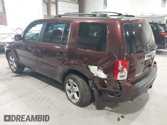 ✅ 2012 Honda Pilot EX-L • VIN: 5FNYF4H57CB069301 • Lot: 43233110. Listed on IAAI with 179,067 mi. Free auction sales archive from the USA and detailed vehicle history report at DreamBid. Image 3.