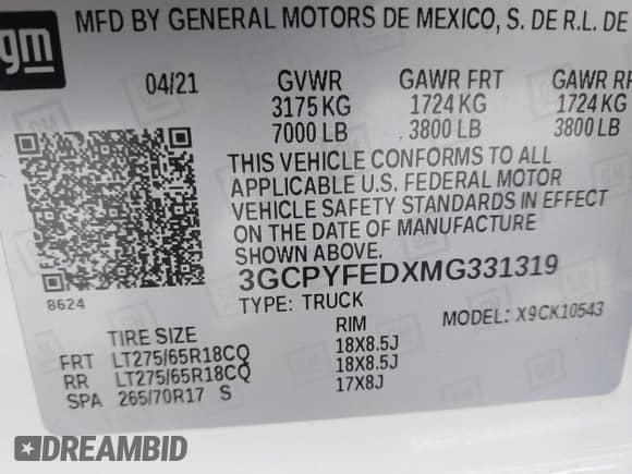 ✅ 2021 Chevrolet Silverado 1500 LT Trail Boss • VIN: 3GCPYFEDXMG331319 • Лот: 43299606. Опубликован ранее на IAAI с пробегом 47 871 миль. Бесплатный доступ к архиву аукционных продаж из США и подробный отчёт об истории автомобиля на DreamBid. Изображение 9.