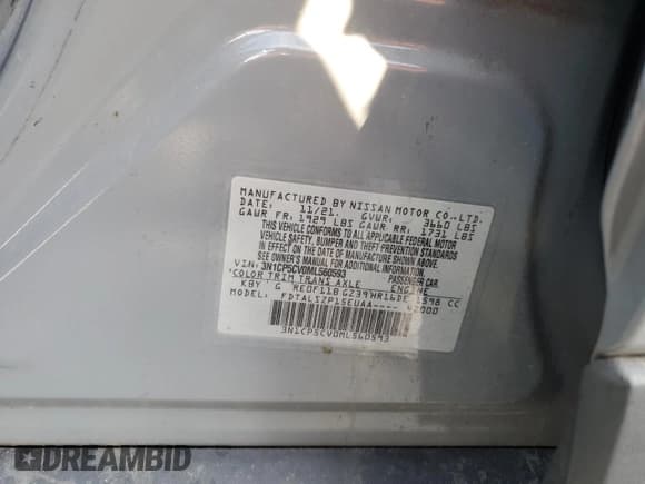 ✅ 2021 Nissan Kicks SV • VIN: 3N1CP5CV0ML560593 • Lot: 91252695. Wystawiony na Copart z przebiegiem 99 988 mil. Bezpłatny archiwum sprzedaży aukcyjnych z USA i szczegółowy raport historii pojazdu na DreamBid. Zdjęcie 13.