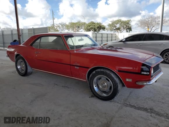 ✅ 1968 Chevrolet Camaro • VIN: 124378N332221 • Лот: 44961525. Опубликован ранее на Copart с пробегом 36 220 миль. Бесплатный доступ к архиву аукционных продаж из США и подробный отчёт об истории автомобиля на DreamBid. Изображение 4.