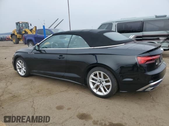 ✅ 2023 Audi A5 Cabriolet S line Premium Plus • VIN: WAU4AGF50PN006658 • Lot: 70655254. Listed on Copart with 15,824 mi. Free auction sales archive from the USA and detailed vehicle history report at DreamBid. Image 2.