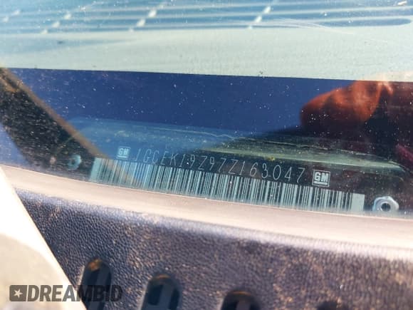 ✅ 2007 Chevrolet Silverado 1500 LT1 • VIN: 1GCEK19Z97Z163047 • Lot: 43575343. Listed on IAAI with Not provided. Free auction sales archive from the USA and detailed vehicle history report at DreamBid. Image 9.