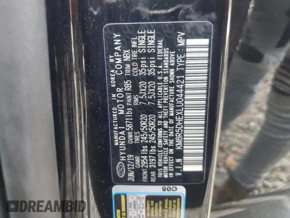 ✅ 2020 Hyundai Palisade Limited • VIN: KM8R5DHEXLU044421 • Лот: 79623484. Опубликован ранее на Copart с пробегом 67 711 миль. Бесплатный доступ к архиву аукционных продаж из США и подробный отчёт об истории автомобиля на DreamBid. Изображение 16.