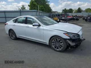2015 Hyundai Genesis 3.8L z VIN KMHGN4JE1FU076258, wystawiony jako Copart lot #54669824 z przebiegiem Nie podano mil oraz Szkoda całkowita • Salvage title. Historia ofert i sprzedaży dostępna na DreamBid. Obrazek 4.