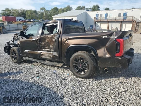 ✅ 2022 Toyota Tundra 1794 Edition • VIN: 5TFMA5DB3NX024914 • Lot: 80609715. Listed on Copart with 61,860 mi. Free auction sales archive from the USA and detailed vehicle history report at DreamBid. Image 2.