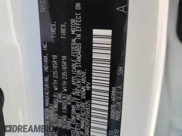 ✅ 2023 Toyota Highlander Hybrid Bronze Edition • VIN: 5TDABRCH5PS569325 • Лот: 64696505. Опубликован ранее на Copart с пробегом 7 078 миль. Бесплатный доступ к архиву аукционных продаж из США и подробный отчёт об истории автомобиля на DreamBid. Изображение 14.