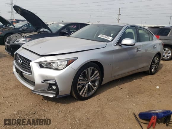✅ 2020 Infiniti Q50 Luxe • VIN: JN1EV7AR5LM251335 • Lot: 60624335. Listed on Copart with 42,438 mi. Free auction sales archive from the USA and detailed vehicle history report at DreamBid. Image 1.