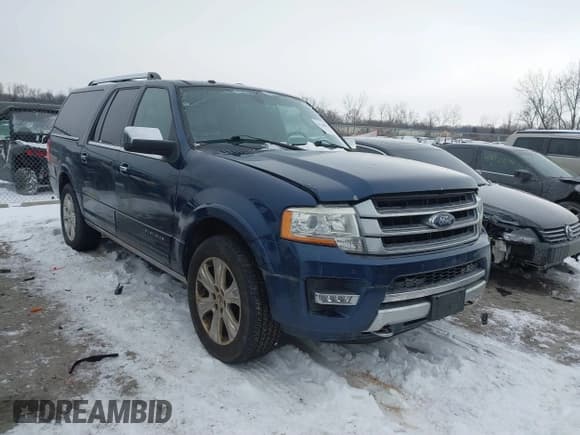 ✅ 2015 Ford Expedition Max Platinum • VIN: 1FMJK1MT3FEF26302 • Lot: 41286061. Wystawiony na IAAI z przebiegiem 147 659 mil. Bezpłatny archiwum sprzedaży aukcyjnych z USA i szczegółowy raport historii pojazdu na DreamBid. Zdjęcie 1.