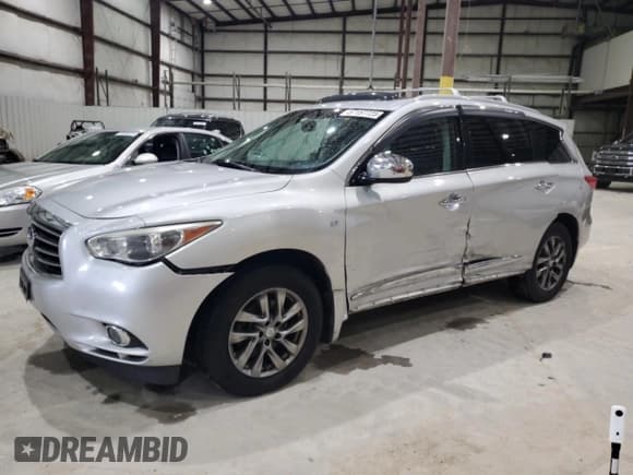 ✅ 2015 Infiniti QX60 • VIN: 5N1AL0MM1FC524687 • Lot: 57157725. Listed on Copart with 137,254 mi. Free auction sales archive from the USA and detailed vehicle history report at DreamBid. Image 1.