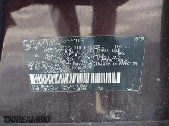 ✅ 2009 Scion xB • VIN: JTLKE50E391080196 • Lot: 43184077. Wystawiony na IAAI z przebiegiem 192 579 mil. Bezpłatny archiwum sprzedaży aukcyjnych z USA i szczegółowy raport historii pojazdu na DreamBid. Zdjęcie 9.