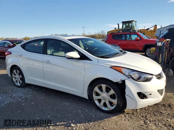 ✅ 2012 Hyundai Elantra Limited • VIN: 5NPDH4AE2CH081490 • Lot: 91243115. Listed on Copart with 80,966 mi. Free auction sales archive from the USA and detailed vehicle history report at DreamBid. Image 4.