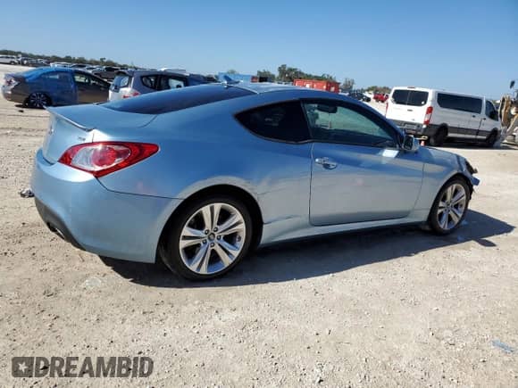 2011 Hyundai Genesis Coupe R-Spec with VIN KMHHT6KD5BU053622, listed as a Copart auction lot 84557754 with 53,703 mi miles and Salvage title. Bid and sale history available at DreamBid. Image 3.