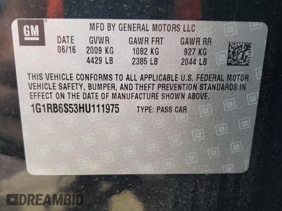 ✅ 2017 Chevrolet Volt Premier • VIN: 1G1RB6S53HU111975 • Lot: 64567174. Wystawiony na Copart z przebiegiem 75 665 mil. Bezpłatny archiwum sprzedaży aukcyjnych z USA i szczegółowy raport historii pojazdu na DreamBid. Zdjęcie 12.