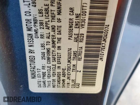 ✅ 2018 Infiniti Q60 Sport • VIN: JN1EV7EK7JM340074 • Лот: 82206985. Опубликован ранее на Copart с пробегом 34 540 миль. Бесплатный доступ к архиву аукционных продаж из США и подробный отчёт об истории автомобиля на DreamBid. Изображение 12.