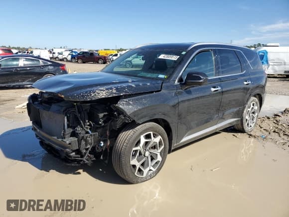 ✅ 2022 Hyundai Palisade Calligraphy • VIN: KM8R7DHE3NU438775 • Лот: 42809515. Опубликован ранее на Copart с пробегом 29 490 миль. Бесплатный доступ к архиву аукционных продаж из США и подробный отчёт об истории автомобиля на DreamBid. Изображение 1.