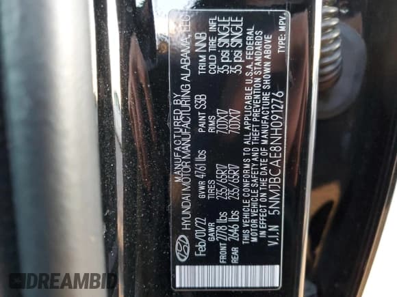 ✅ 2022 Hyundai Tucson SEL • VIN: 5NMJBCAE8NH091276 • Lot: 77729053. Wystawiony na Copart z przebiegiem 21 645 mil. Bezpłatny archiwum sprzedaży aukcyjnych z USA i szczegółowy raport historii pojazdu na DreamBid. Zdjęcie 13.