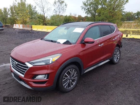 ✅ 2019 Hyundai Tucson Ultimate • VIN: KM8J3CAL8KU980980 • Lot: 43391534. Listed on IAAI with 115,940 mi. Free auction sales archive from the USA and detailed vehicle history report at DreamBid. Image 2.