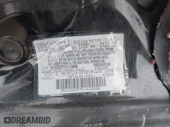 ✅ 2015 Nissan Note S • VIN: 3N1CE2CP7FL415088 • Лот: 42995529. Опубликован ранее на IAAI с пробегом 175 874 миль. Бесплатный доступ к архиву аукционных продаж из США и подробный отчёт об истории автомобиля на DreamBid. Изображение 9.