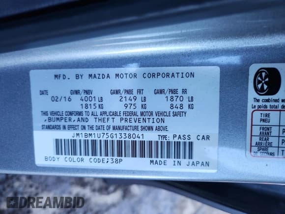 ✅ 2016 Mazda 3 i Sport • VIN: JM1BM1U75G1338041 • Лот: 84985145. Опубликован ранее на Copart с пробегом 119 043 миль. Бесплатный доступ к архиву аукционных продаж из США и подробный отчёт об истории автомобиля на DreamBid. Изображение 13.