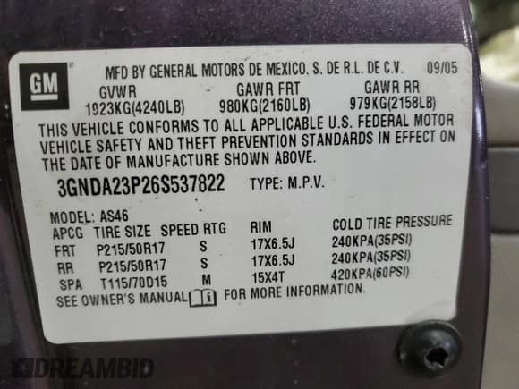 ✅ 2006 Chevrolet HHR LT • VIN: 3GNDA23P26S537822 • Lot: 41791755. Listed on Copart with 186,860 mi. Free auction sales archive from the USA and detailed vehicle history report at DreamBid. Image 13.