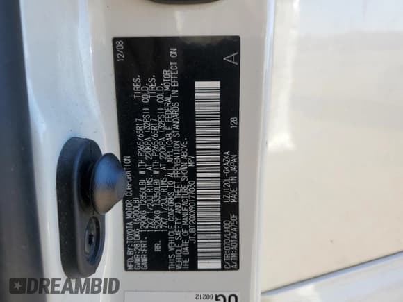 ✅ 2009 Lexus GX 470 • VIN: JTJBT20XX90177030 • Lot: 90474165. Wystawiony na Copart z przebiegiem 187 393 mil. Bezpłatny archiwum sprzedaży aukcyjnych z USA i szczegółowy raport historii pojazdu na DreamBid. Zdjęcie 12.