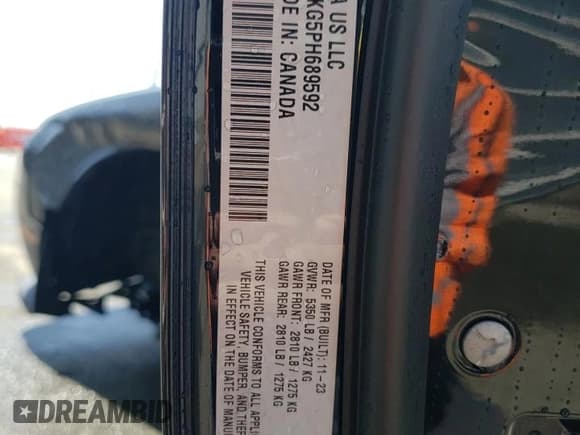 ✅ 2023 Dodge Challenger GT • VIN: 2C3CDZKG5PH689592 • Lot: 60123474. Wystawiony na Copart z przebiegiem 4 039 mil. Bezpłatny archiwum sprzedaży aukcyjnych z USA i szczegółowy raport historii pojazdu na DreamBid. Zdjęcie 13.